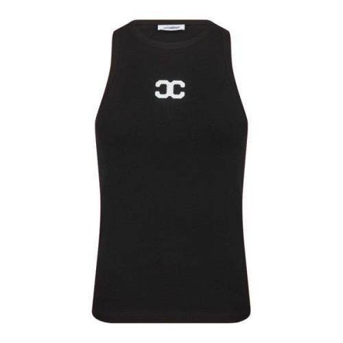 Sportieve Tanktop met Logo Co'Couture , Black , Dames