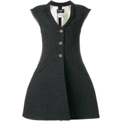 Pre-owned Fabric dresses Chanel Vintage , Gray , Dames