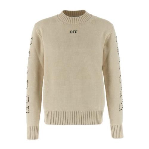 Stijlvolle Breigoed Collectie Off White , Beige , Heren