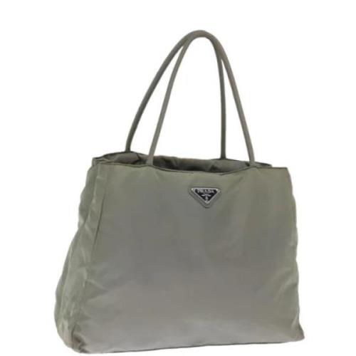 Pre-owned Nylon totes Prada Vintage , Gray , Dames