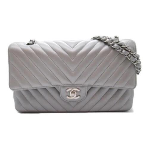 Pre-owned Fabric chanel-bags Chanel Vintage , Gray , Dames