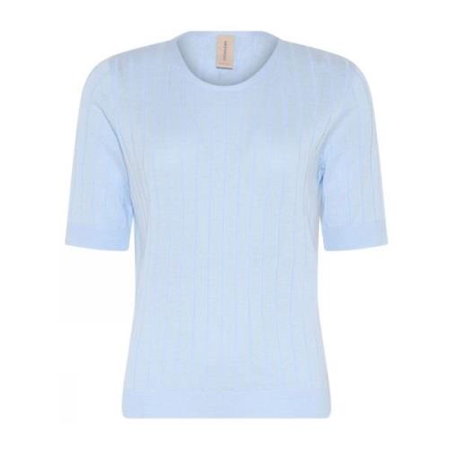 Round-neck Knitwear Skovhuus , Blue , Dames