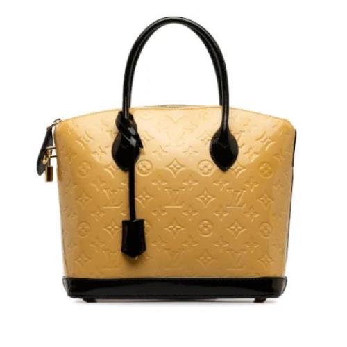 Pre-owned Leather handbags Louis Vuitton Vintage , Yellow , Dames