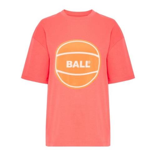 Sporty Circle Tee Blouse Rose Ball , Pink , Dames