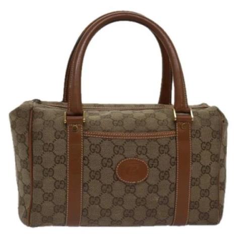 Pre-owned Canvas handbags Gucci Vintage , Brown , Dames