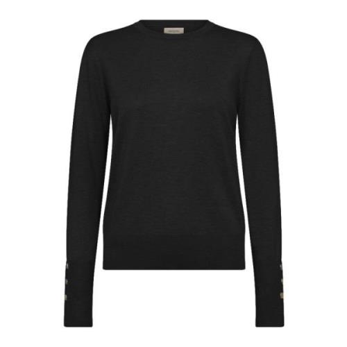 Zachte en stijlvolle cardigan met knopen Freequent , Black , Dames