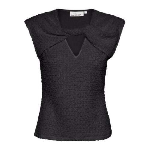 Meteorite Knotted Top Karen by Simonsen , Black , Dames