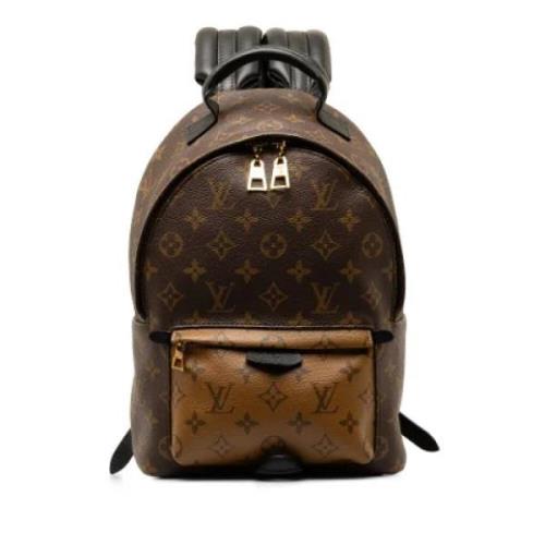 Pre-owned Canvas backpacks Louis Vuitton Vintage , Brown , Dames