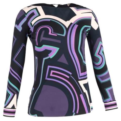 Pre-owned Silk tops Emilio Pucci Pre-owned , Multicolor , Dames