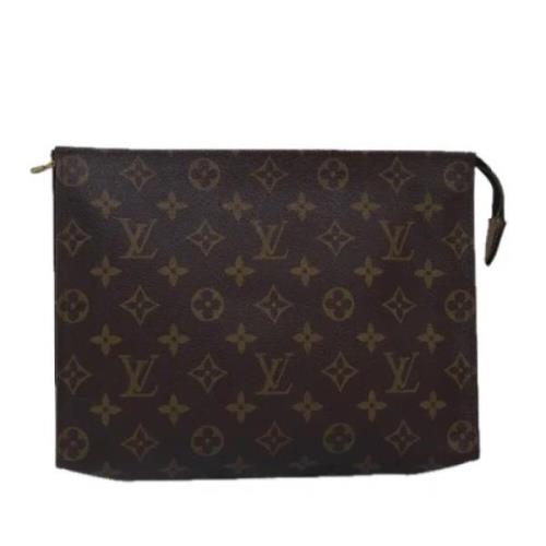 Pre-owned Canvas pouches Louis Vuitton Vintage , Brown , Dames