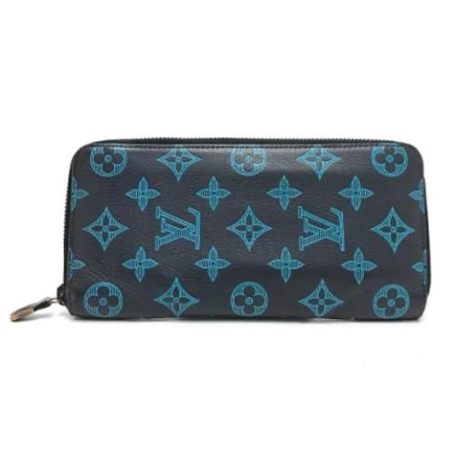 Pre-owned Fabric wallets Louis Vuitton Vintage , Blue , Dames