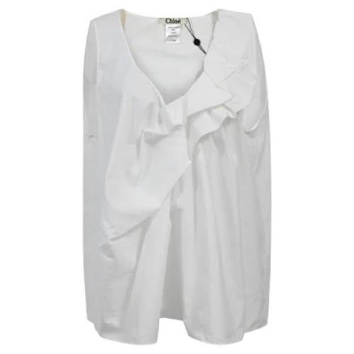 Pre-owned Cotton tops Chloé Pre-owned , White , Dames