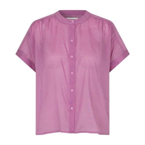 Mayall Lila Blouse Korte Mouw Lollys Laundry , Purple , Dames