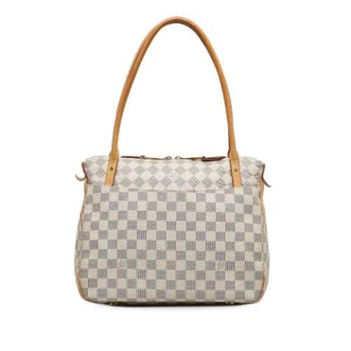 Pre-owned Canvas louis-vuitton-bags Louis Vuitton Vintage , White , Da...