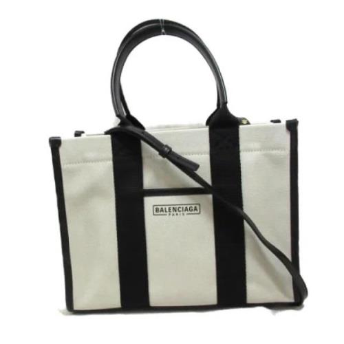 Pre-owned Fabric totes Balenciaga Vintage , White , Dames