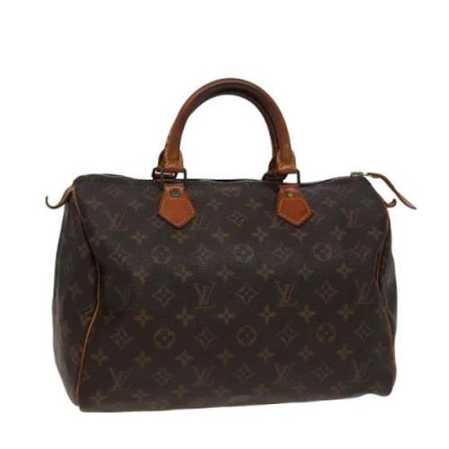 Pre-owned Canvas handbags Louis Vuitton Vintage , Brown , Dames