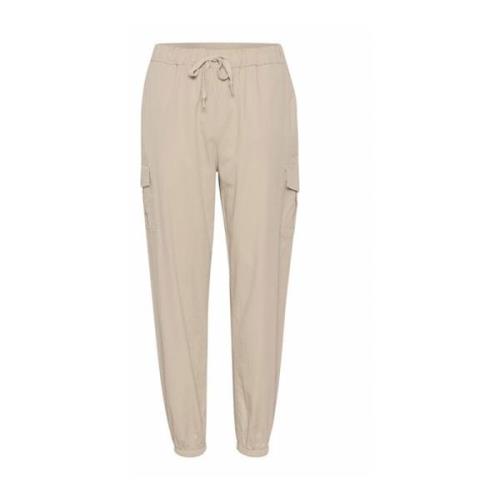 Veergrijs Cryvette Broek Cream , Beige , Dames