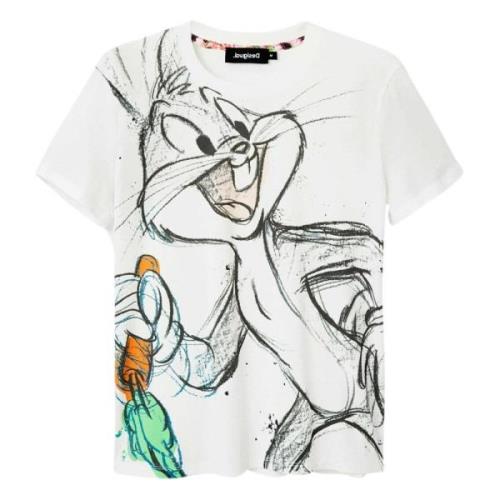 Bugs Bunny T-shirt Desigual , White , Dames