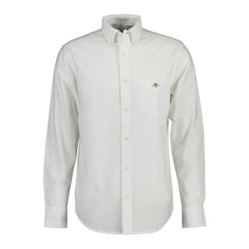 Stijlvolle Overhemden Collectie Gant , White , Heren