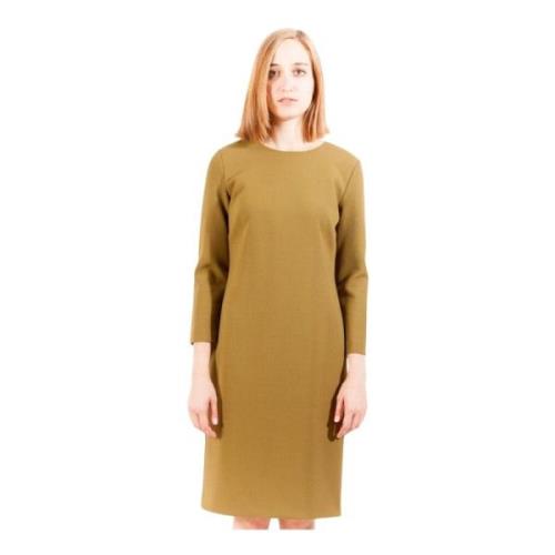 Groene Jurk met Rits Achter Gant , Green , Dames