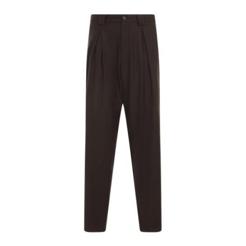 Chocolade Torte Broek Giorgio Armani , Brown , Heren