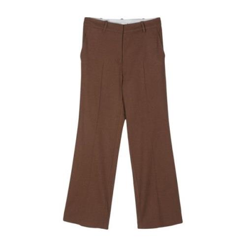 Bruine Flanellen Broek Alysi , Brown , Dames