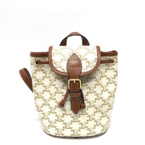 Pre-owned Canvas celine-bags Celine Vintage , Beige , Dames