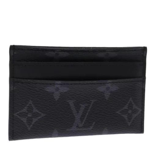 Pre-owned Canvas wallets Louis Vuitton Vintage , Black , Dames