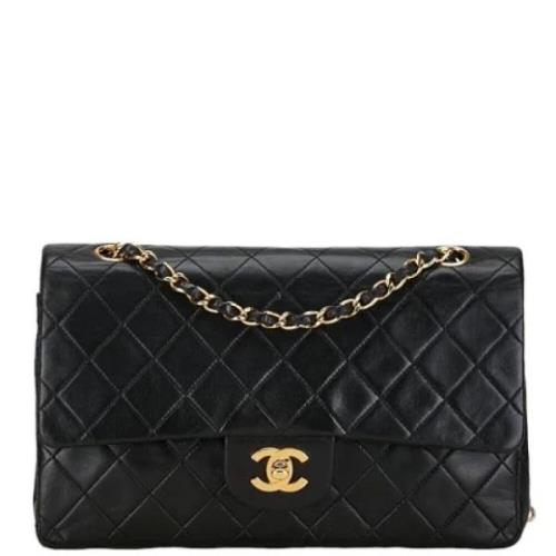 Pre-owned Leather chanel-bags Chanel Vintage , Black , Dames