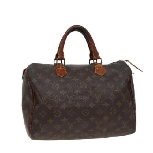 Pre-owned Canvas handbags Louis Vuitton Vintage , Brown , Dames