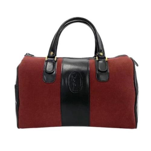 Pre-owned Canvas handbags Yves Saint Laurent Vintage , Red , Dames