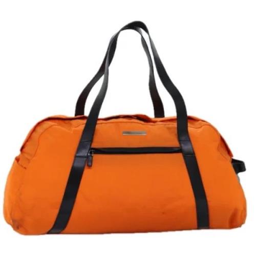 Pre-owned Canvas travel-bags Gucci Vintage , Orange , Dames