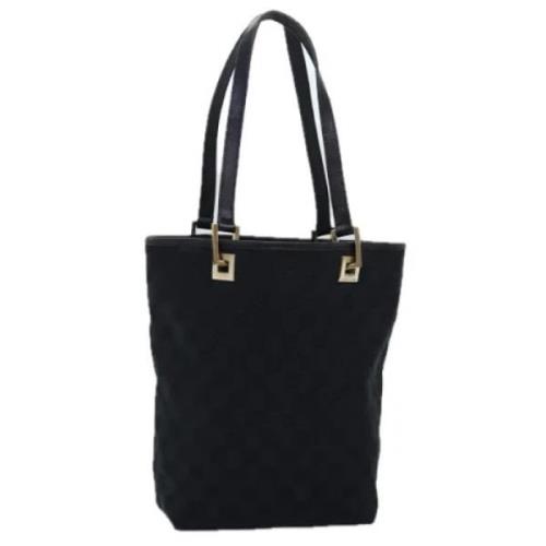 Pre-owned Canvas totes Gucci Vintage , Black , Dames