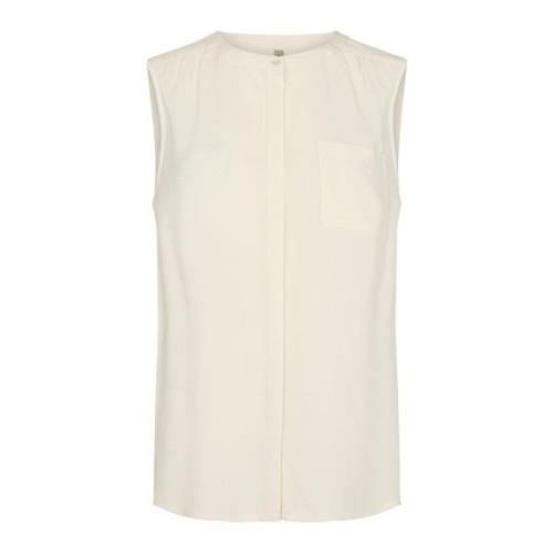 Mouwloze Top Soyaconcept , White , Dames