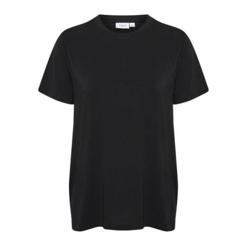 Adeliasz Regular T-Shirt Zwart Saint Tropez , Black , Dames