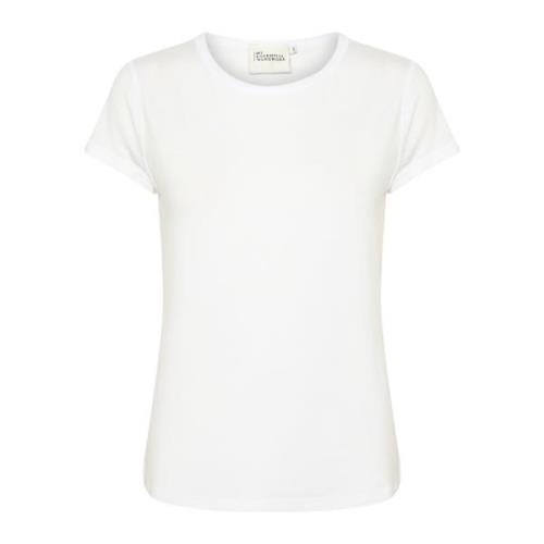 Modal Tee Top in Bright White My Essential Wardrobe , White , Dames