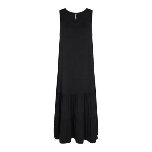 Maxi Jurk Soyaconcept , Black , Dames