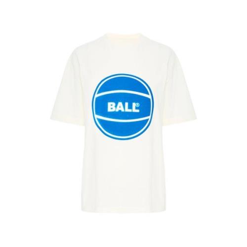 Cirkel Tee Blouse Off White Ball , White , Dames