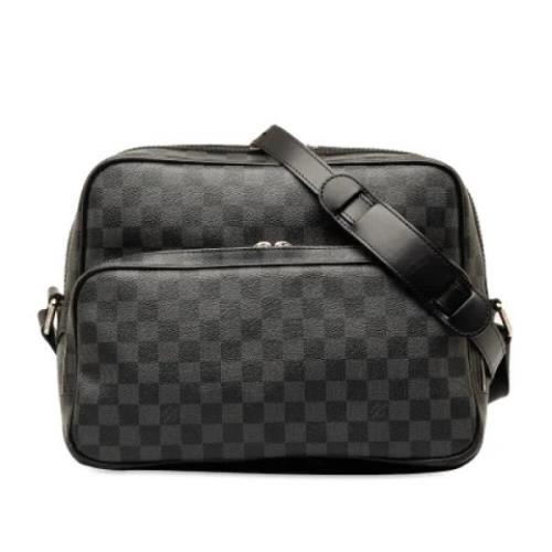 Pre-owned Canvas louis-vuitton-bags Louis Vuitton Vintage , Black , Da...