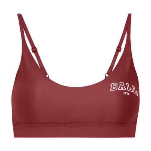 Sportieve Bordeaux Top met Verstelbare Bandjes Ball , Brown , Dames