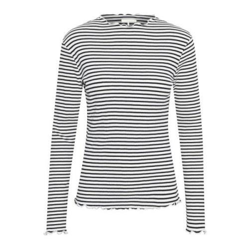 Gestreepte longsleeve top met ruchedetails Karen by Simonsen , Multico...