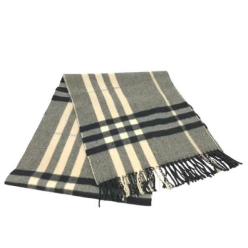 Pre-owned Fabric scarves Burberry Vintage , Beige , Dames