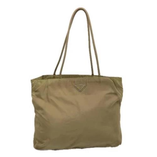 Pre-owned Nylon totes Prada Vintage , Beige , Dames