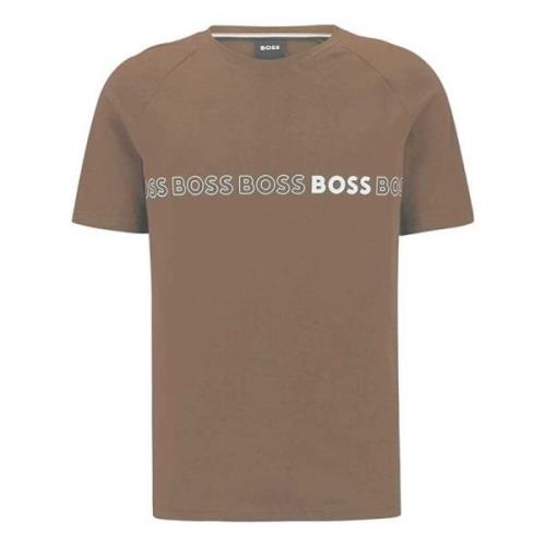 Slim Fit T-shirt Boss , Brown , Heren