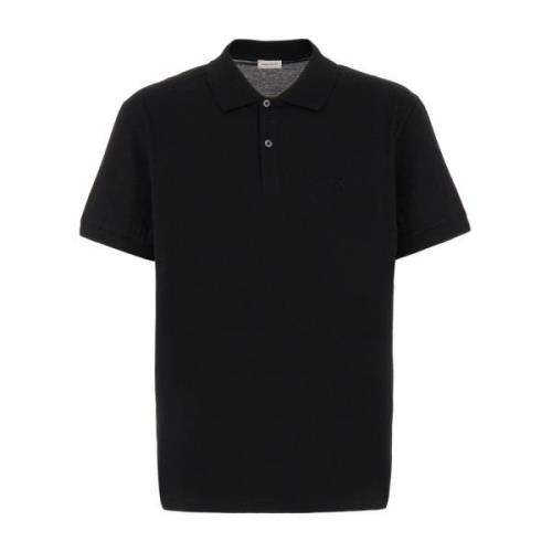 Klassieke Polo Shirt voor Mannen Alexander McQueen , Black , Heren