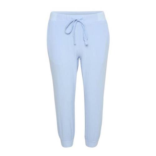 Cropped Trousers Kaffe , Blue , Dames