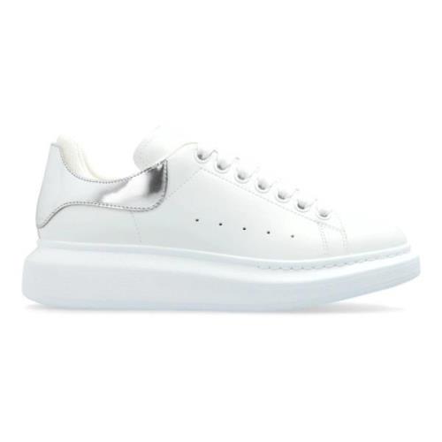 Witte Sneakers met Metalen Hiel Alexander McQueen , White , Dames