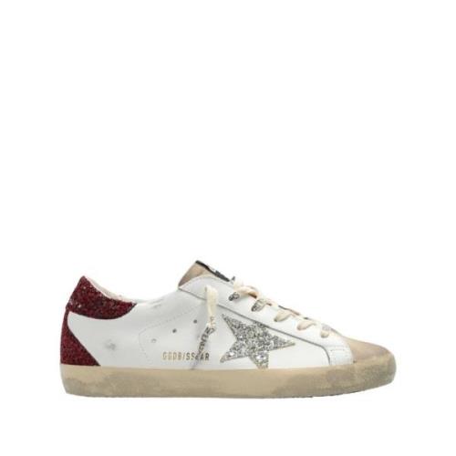 Super Star Leren Sneakers Golden Goose , White , Dames