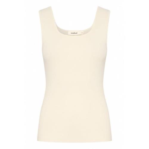 Witte Gebreide Top Slindianna Whisper Soaked in Luxury , Beige , Dames