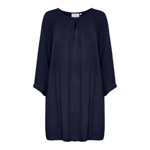 Amber Tuniek Top & T-Shirt in Midnight Marine Kaffe , Blue , Dames